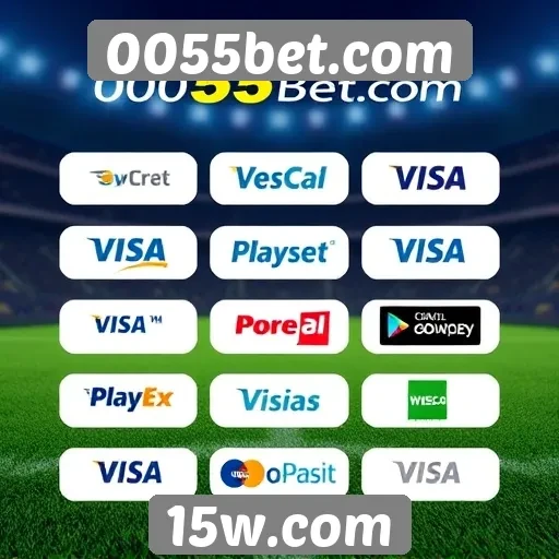 Métodos de pagamento oferecidos pelo 0055bet.com